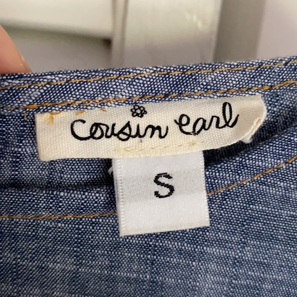 Gray Cotton Blouse- Size S - Picture 4 of 5